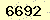 請輸入此驗證碼 : 6692