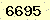 請輸入此驗證碼 : 6695