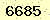 請輸入此驗證碼 : 6685
