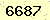 請輸入此驗證碼 : 6687